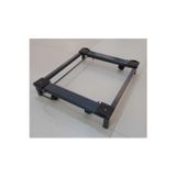 Trendesk Metal Beyaz Eşya Altlığı Gri Renk Frenli Çeksür Makine Altlığı Tekerlekli 51,5*61,5 Cm 1105-Cn