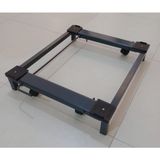 Trendesk Metal Gri Beyaz Eşya Altlığı Çeksür Makine Altlığı Tekerlekli - GRİ