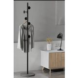 TRENDESK Metal Siyah Ayaklı Askılık Elbise Askısı Portmanto Askılık 165*32 cm