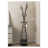 Trendesk Siyah Elbise Askılığı Raflı Design Konfeksiyon Askısı Ayaklı Askılık 30*170 Cm 7004-Nrm