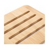 Trendexa %100 Doğal Bambu Kare Nihale, 16X16 Cm, Isıya Dayanıklı Ahşap Tencere ve Çaydanlık Altlığı, 3 Farklı Desenden 1 Adet - Çok Renkli