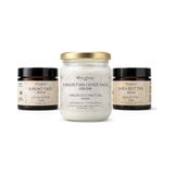 Trendexa %100 Doğal Yağ Seti – Soğuk Sıkım Hindistan Cevizi Yağı, Shea Butter ve Kakao Yağı | 3'lü Bakım Seti
