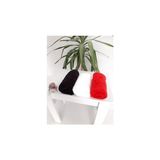 Trendexa 3 Adet Mikrofiber El, Yüz, Kuaför ve Spor Havlusu; Kırmızı, Beyaz, Siyah - Çok Renkli
