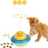 Trendexa 360° Dönen Ördek Şekilli Interaktif Kedi Oyuncağı; Atıştırmalık Dispenserli Zeka Geliştirici Kedi Eğitim Oyuncağı, Dayanıklı ve Kolay Temizlenebilir, Kaymaz Tabanlı - Çok Renkli