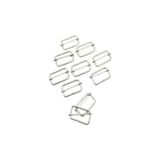 Trendexa 6 Adet 2 cm Metal Gümüş Çanta Sapı Kemer Dar Kolon Kumaş Boy Ayar Tokası Klipsi - Standart - Çok Renkli