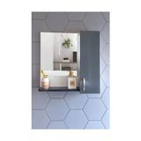 Trendexa 60 cm Antrasit Mdf Üst Modül, Aynalı Banyo Dolabı - Çok Renkli