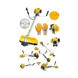Trendexa Alman Turbo 9300 Yan Tipi Benzinli Motorlu Ot Tırpanı, Çalı Biçme Makinesi, Sarı - 10 cm