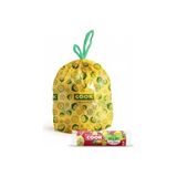 Trendexa Büzgülü Çöp Torbası, Orta Boy, 55 x 60 Cm, 15 Yaprak, Limon Kokulu, Sarı