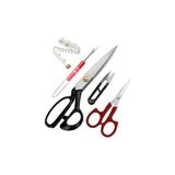 Trendexa Çelik Profesyonel Kumaş Kesim Makası Seti, 8 No, 20 cm - Çok Renkli - Standart - Otomatik