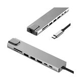 Trendexa CF10 Macbook Uyumlu Type-C™ - 4K Hdmı, 2* Type-C, 2* USB 3.0, Ethernet Lan, 2* Sd 8ın1 Hub Adaptör - Çok Renkli
