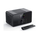 Trendexa Çoğunluk Internet Radyosu | Bard 2.1 Stereo Ses; Fm, Bluetooth'lu Dab Radyo, Wlan Akıllı Radyo | Subwoofer, 90 Ön Ayar, Wifi, Spotify Çalar, Çalar Saat 100W (Siyah)