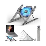 Trendexa Dizüstü Bilgisayar Standı, Dizüstü Bilgisayar Masa Standı, Çıkarılabilir USB Fanlı Dizüstü Bilgisayar Yükseltici, Ayarlanabilir Alüminyum Tutucu, Katlanabilir Kaymaz Bilgisayar Standı Macbook Air P... - Çok Renkli - 10 x 10 cm