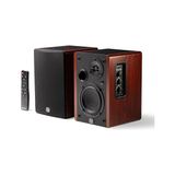 Trendexa Hoparlör; Eris Accent Bt Bluetooth 5.3 Aktif Kitaplık (Çift), 4 Inç Woofer, 1 Inç Ipek Kubbe Tweeter, 60W Class D, Optik/usb/rca/aux Girişli, Uzaktan Kumandalı Ahşap Stereo Hoparlör
