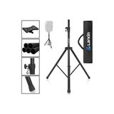 Trendexa HS10 Profesyonel Hoparlör Standı - Ağır Hizmet Çelik Tripod Kabin Sehpası, 60 kg Taşıma Kapasitesi, Ayarlanabilir Boy ve Güvenlik Kilitli Siyah Stüdyo & Sahne Hoparlör Ayağı