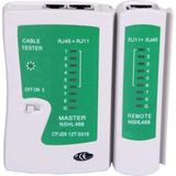 Trendexa Kablo, RJ11 RJ45 Cat5 Network Tester Test Kontrol Bağlantı Cihazı Ledli - 10 cm
