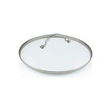 Trendexa Kapak; Evrensel Cam, Kızartma Tavası ve Tencere Için, Paslanmaz Çelik Saplı, Bulaşık Makinesinde Yıkanabilir, 20 Cm, Şeffaf - Çok Renkli - 10 x 10 cm