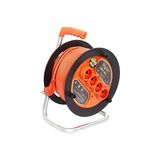 Trendexa Makaralı Uzatma Kablosu 3 * 20 Mt. Turuncu Kablo, 1.5 mm - Çok Renkli