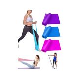 Trendexa Pilates Direnç Lastiği Seti; 3 Adet, 90X7,5 Cm, Farklı Dirençte