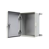 Trendexa Polyester Pano 30 x 40 x 17 cm Taban Saclı IP65 Polyester Pano Montaj Plakalı Elektrik Kutusu Taban Saclı Pano Dış Ortam Muhafaza Kutusu Plys 3040 - Çok Renkli