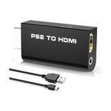 Trendexa Ps2 HDMI Dönüştürücü Adaptör, Playstation 2 Uyumlu HDMI Video ve Ses Çevirici, 480I 480P 576I Destekli, Tak Çalıştır, USB Güçlü, Kulaklık Çıkışlı G300 - Çok Renkli