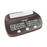 Trendexa Satranç Saati Dijital Satranç Zamanlayıcı; Profesyonel Masa Oyunları Için, Alarm Fonksiyonlu Zamanlayıcı (Resmi Mağaza) Kahverengimsi Kırmızı - 10 cm