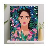 Trendexa Sayılarla Boyama Tuval Seti Fırça Boya Dahil (Çıtalı) 40X50 Cm, Amazon - Çok Renkli