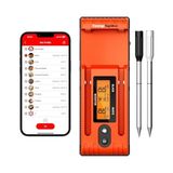 Trendexa Thermopro TP962 Twin Tempspike Tam Kablosuz Çift Problu Akıllı Et Termometresi, 150M Menzilli Bluetooth Barbekü ve Fırın Isı Ölçer - 10 cm