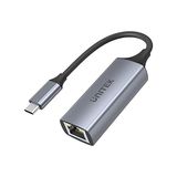 Trendexa Usb-C Gigabit Ethernet Adaptörü, USB Tip C RJ45 Lan 10/100/1000 Mbps, USB 3.0 5 Gbps, Alüminyum, Kablo 12 cm - Çok Renkli