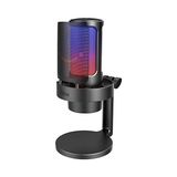 Trendexa USB Mikrofonu; Ampligame Oyun Bilgisayarı Masaüstü Kondansatör, Rgb Mikrofon, Mac/bilgisayar/ps4/ps5'te Youtube, Sessiz Düğmeli, Mikrofon Kazancı, Pop Filtresi, Şok Montajı, Kulaklık Jakı-A8 - Renkli