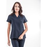 Trendform Doktor Hemşire Diş Hekimi Sağlıkçı Nöbet V Yaka Forma Üst Ceket Siyah Kadın - Lacivert - XL