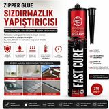 Trendhane 315 ml Çok Amaçlı Poliüretan Sızdırmazlık Yapıştırıcısı Su Geçirmez Esnek Mastik Oto Cam Metal Beton İç Dış - Siyah
