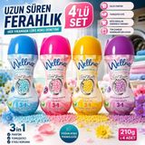 Trendhane 4’lü Granül Çamaşır Parfümü Seti 210 gr x 4 – Farklı Kokular, Çamaşır Koku Granülü, Makinede Kullanıma Uygun - 160 gr