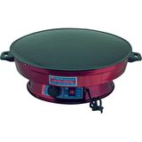 Trendhane Büyük Boy Elektrikli Termostatlı Yufka Gözleme Sacı 55 cm Inox Malzeme Bordo Renk - Renkli