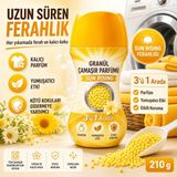Trendhane Granül Çamaşır Parfümü Sun Rising 210 g 3’ü 1 Arada Kalıcı Koku Yumuşatıcı Etki Etkili Koruma - 0,25 gr