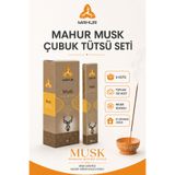 Trendhane Musk Misk Tütsü 120 Adet 6 Kutu x 20 Çubuk, Kokulu