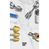 Trendhane Plastik Boru Pvc Pprc 5 Parça Havşa ve 1/2-3/4 Diş Açma Seti