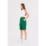 Trendhill Kadın Pamuklu Kapri B. YEŞIL-7003 - 2XL