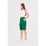 Trendhill Kadın Pamuklu Kapri B. YEŞIL-7003 - XL