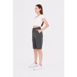Trendhill Kadın Pamuklu Kapri Koyu HAKI-7003 - XL