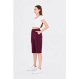 Trendhill Kadın Pamuklu Kapri Vişne ÇÜRÜĞÜ-7003 - 2XL