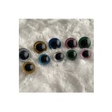 TRENDHOBİEVİ Amigurumi Vidalı Göz Simli Karışık 10 Mm 10 Adet ( 5 Çift ) Kilitli Göz