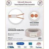 Trendhomm 2x0,75 Bitişik Hoparlör Tesisat Kablosu - Beyaz - 6 Metre