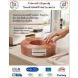 Trendhomm 2x0,75 Bitişik Hoparlör Tesisat Kablosu - Şeffaf - %100 Bakır - 10 Metre