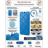 Trendhomm Buz Aküsü - Buz Kaseti - İçleri Erimeye Karşı Özel Sıvı Doludur - 4 Adet