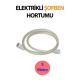 Trendhouse Elektrikli Şofben Duş Hortumu PVC 5 Metre Örgülü Beyaz
