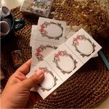 Trendin Yolu 2 Adet Yuvarlak Vintage Postit 15X6 cm 50 Yp - 9-9