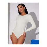 Trendingsize Bisiklet Yaka Uzun Kollu Çıtçıtlı Body Zıbın
