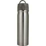 Trendix Çelik İçli Matara 500ml Metalik Gri Renk BPA İçermez Hafif ve Taşınabilir