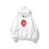 Trendiz Kadın Çilek Disco Sweatshirt Beyaz