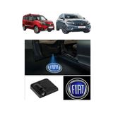 TRENDLIFEOTO Fiat Egea Doblo Linea Fiorino Kapı Altı LED Logo Projektör – Pilli & Yapıştırmalı Hayalet Logo Aydınlatma